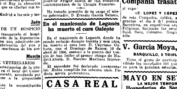 muere galeote 1922