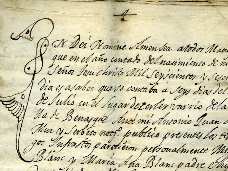 Unas capitulaciones matrimoniales del Sobrarbe en el año 1697